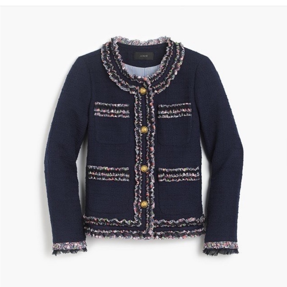 J.crew Lady jacket with Liberty® trim New without tags petite 00